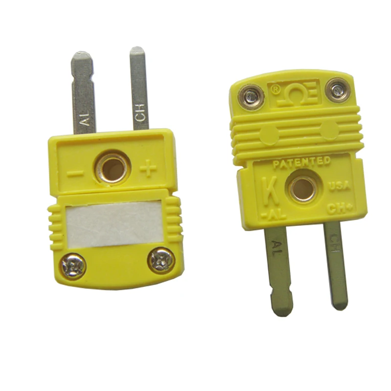 OMEGA SMPW-K-MF High Quality Yellow Color Flat pin Male and Female  Mini  K  type Thermocouple Connector