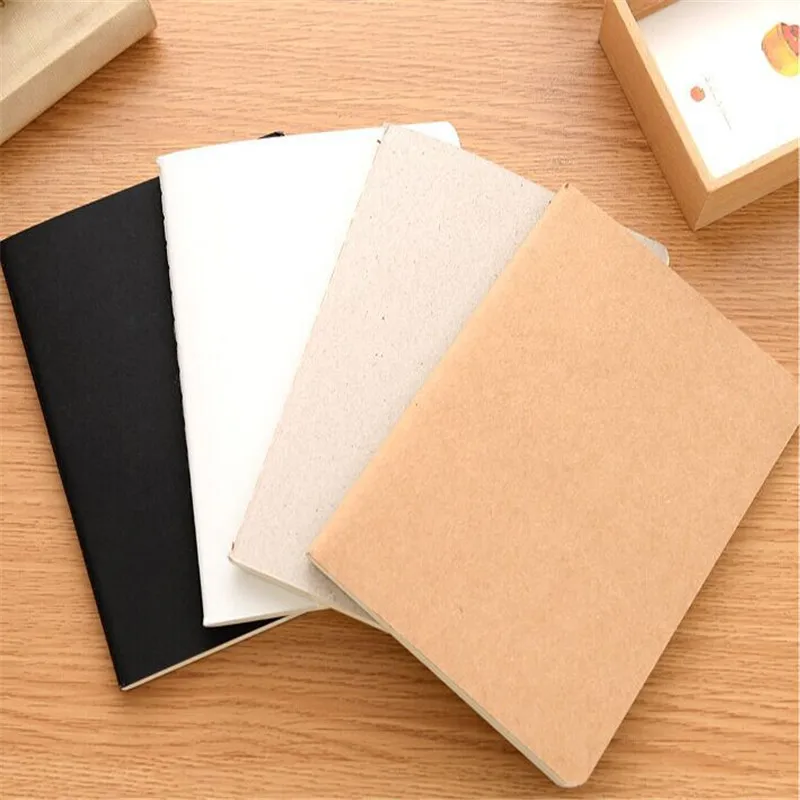 2025 artisanat cahier fournitures de bureau journal intime livre bricolage rétro le papier Kraft bloc-notes blanc carnet de croquis bloc-notes