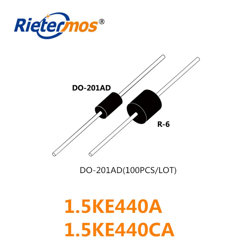 100PCS 1.5KE440  1.5KE440A 1.5KE440CA DO-201AD HIGH QUALITY