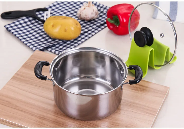 Stainless Steel Pot Double Handle Soup Pot Nonmagnetic Cooking Multi Purpose Cookware Non Stick Pan General Induction Cooker