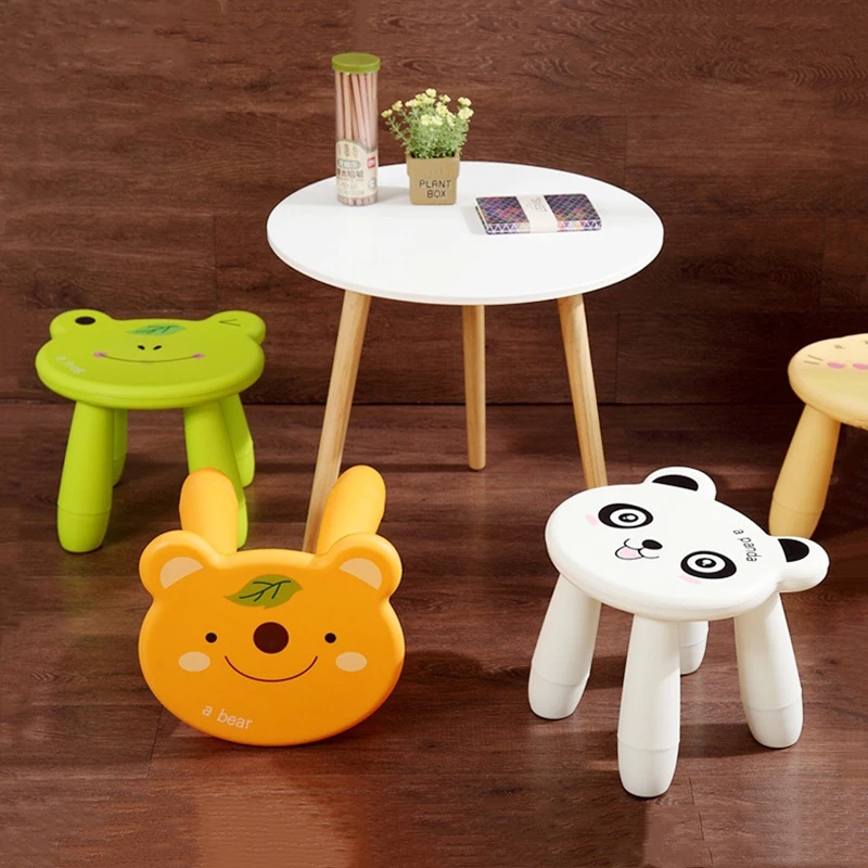 Original Home Chair Children Stool Footboard Bathroom Furniture Children\'s Stool Toy Sofa Stool Animal Chair Cartoon Style