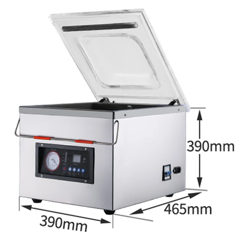 HB-320 سطح المكتب فراغ ماكينة تعبئة الطعام التلقائي بالكامل التجارية الكبيرة آلة التعبئة مضغوط طعام مطبوخ فراغ