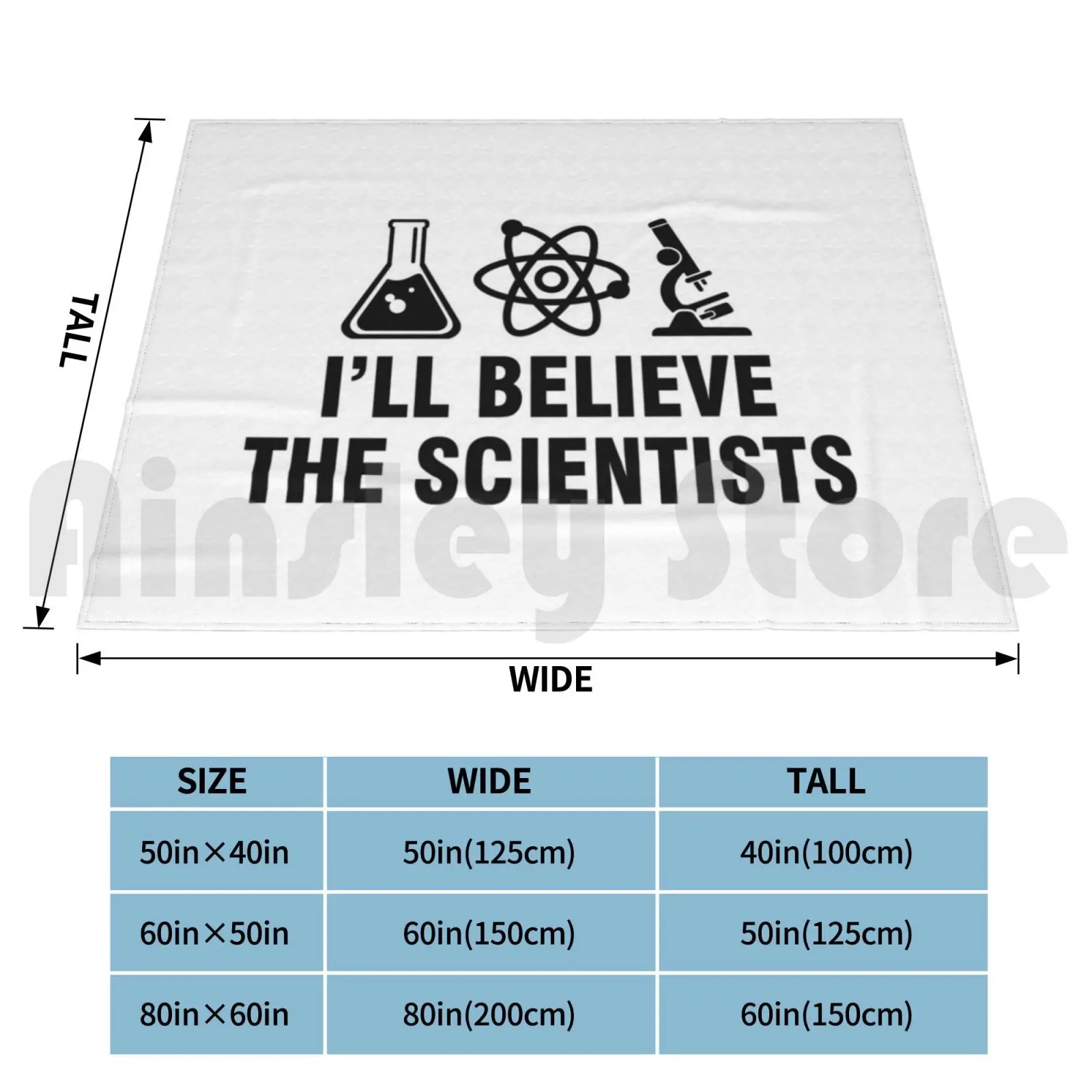 Blanket I'll Believe The Scientists 2979 Ill Believe The Scientists Ill Believe The