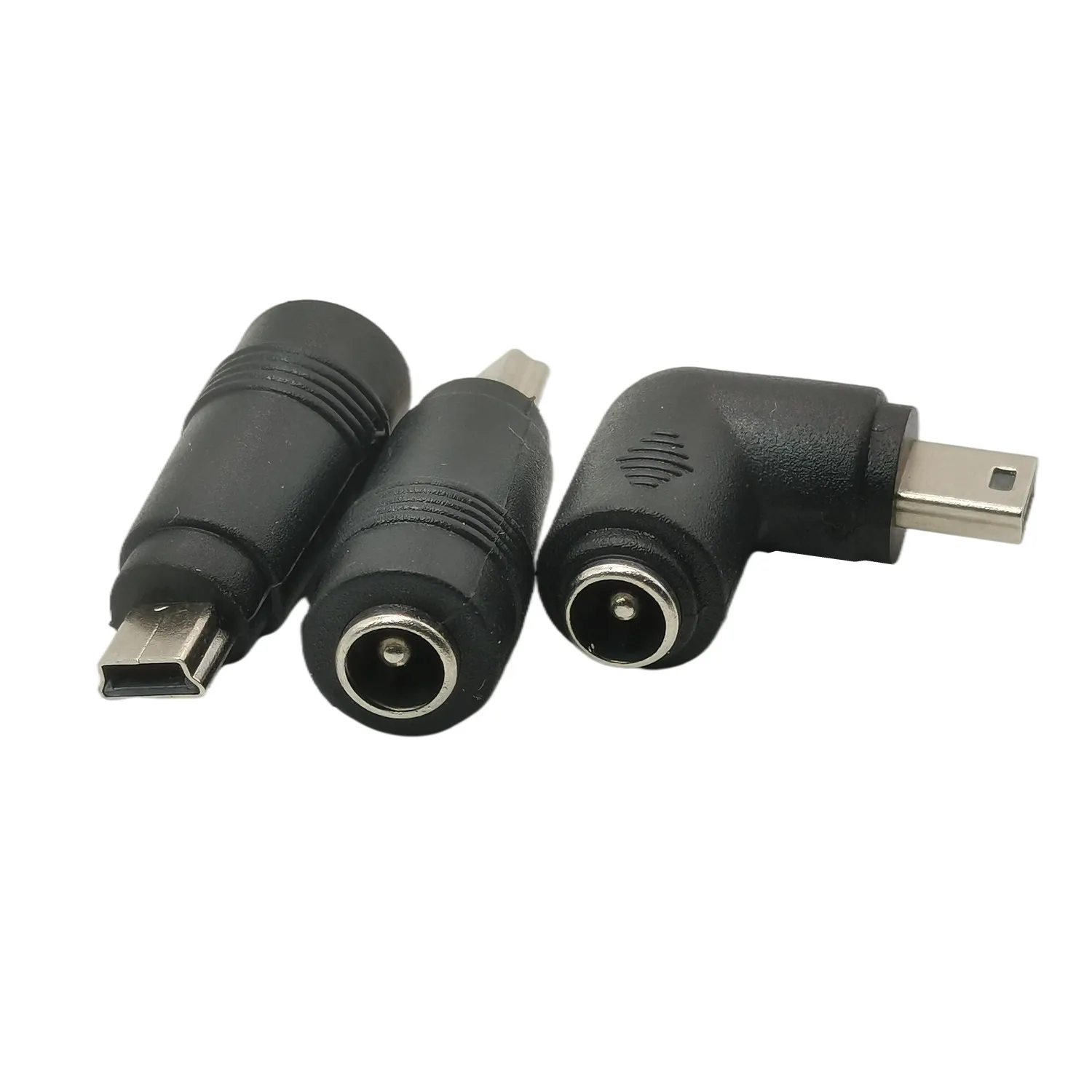 JACK DC 5.5x2.1mm FEMALE TO MINI USB MALE ADAPTER 90 DEGREE RIGHT ANGLE FOR MP3 Driving recorder ETC