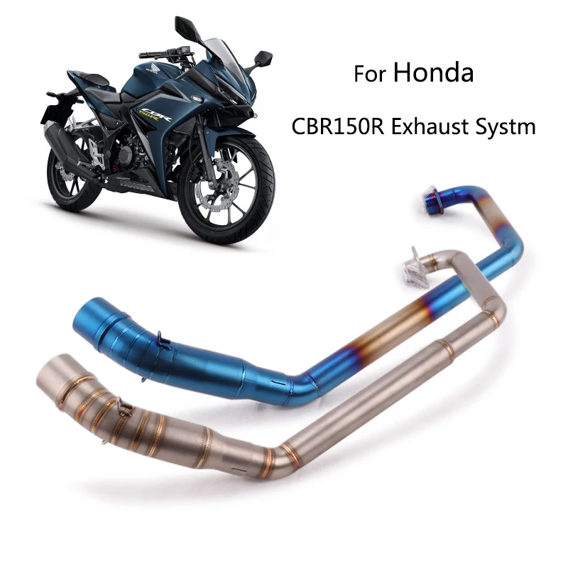 

Full Exhaust System for Honda CBR150R Motorcycle Header Mid Exhaust Pipe Slip On 51 mm Muffler Stainless Steel All Years