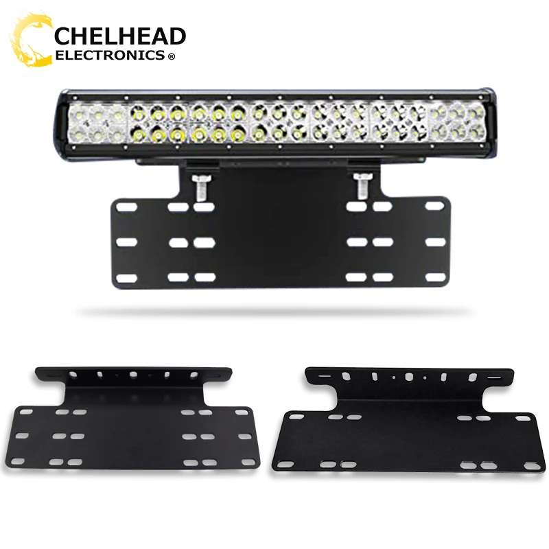 

Auto Number Licence Plate Mounting Bracket Holder Universal Front Rear Bumper Car Led Bar Work Light Plate Frames