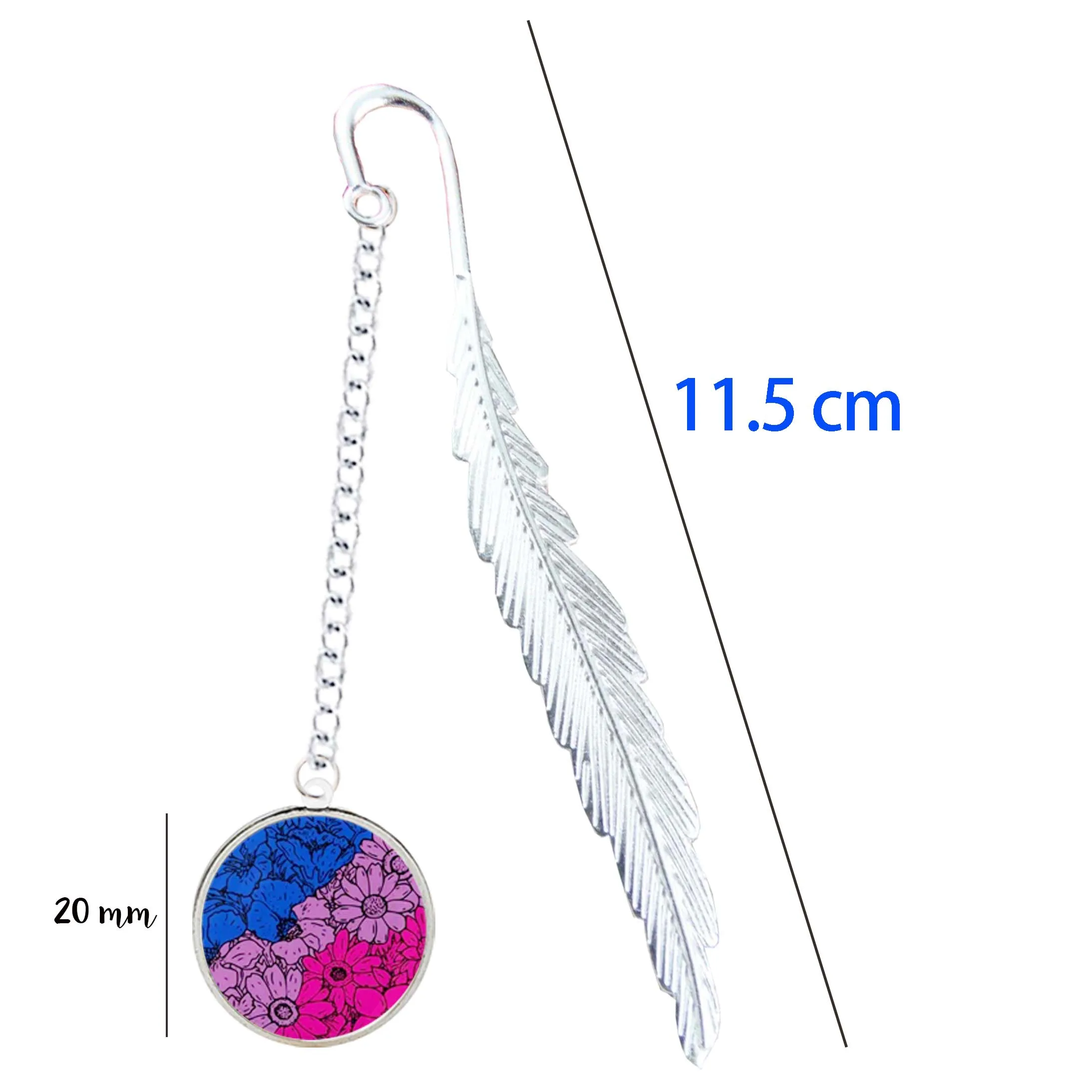 Marque-page en métal, Badge, pendentif avec LOGO de la fierté des deux cœurs, pour les meilleurs amis, pour la lecture de livres