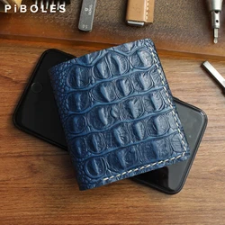 Luxury Genuine Leather Women's Wallet Handmade Leather Bifold Short Wallets For Men Portable Storage Credit Card Holder Purse