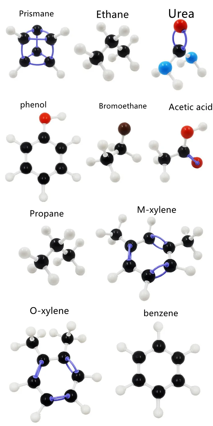 Organic Chemistry Atom Molecular Model Kit Set for High School Teachers and Students Experimental Teaching