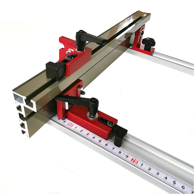 Woodworking T Slot Stopper Miter Gauge Fence Connector Alloy Miter Track Stop Block Saw Table Sliding Brackets Chute Limiter