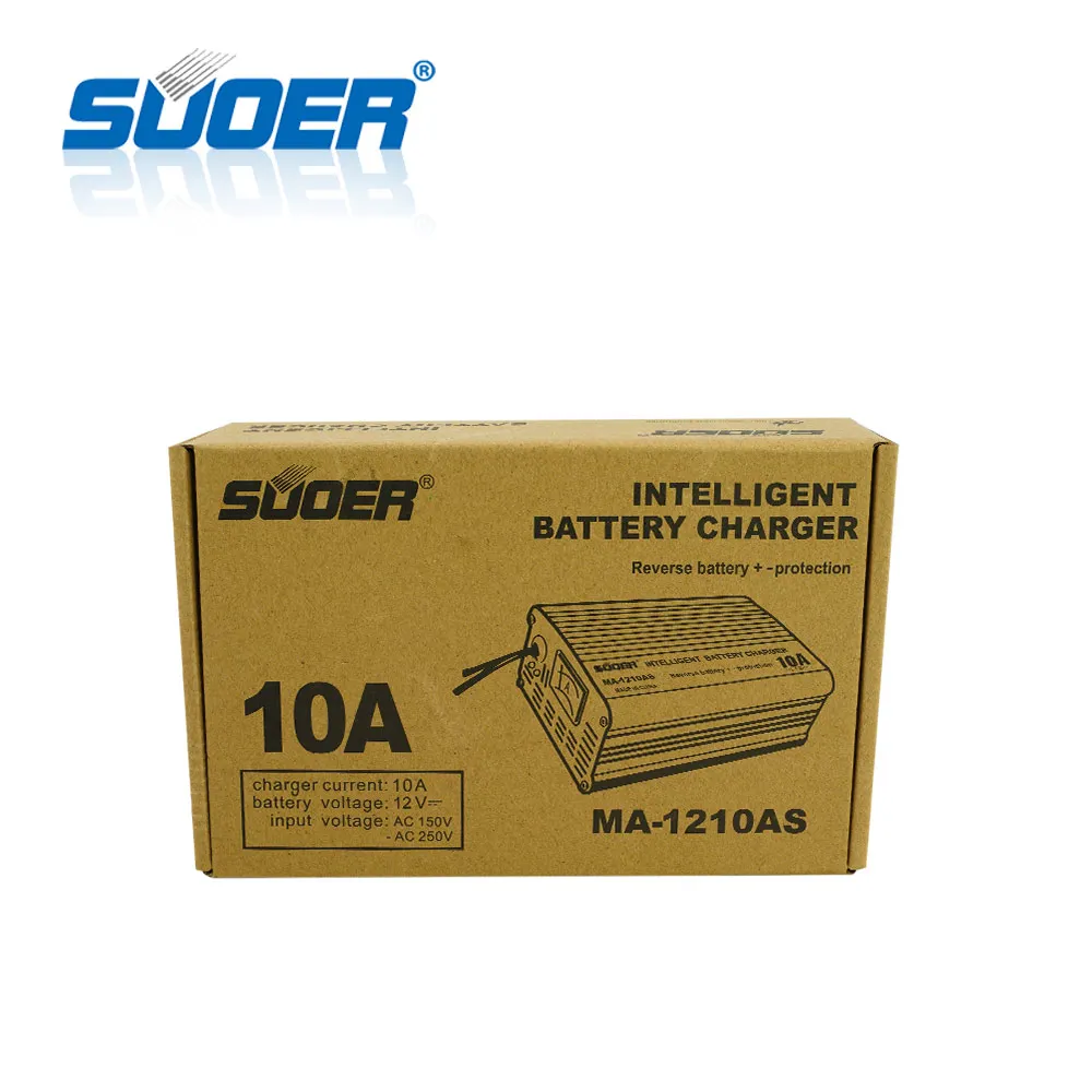 Suoer【バッテリー充電器】charger 10A 12vユニバーサルバッテリ充電器 (MA-1210AS)