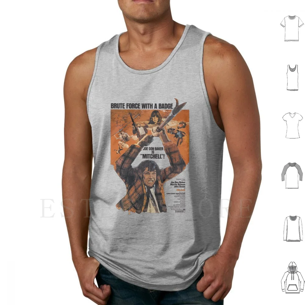 Mitchell! Camisetas sin mangas de algodón Mst3k Mitchell Joe Don Baker Crow T Robot Tom Servo