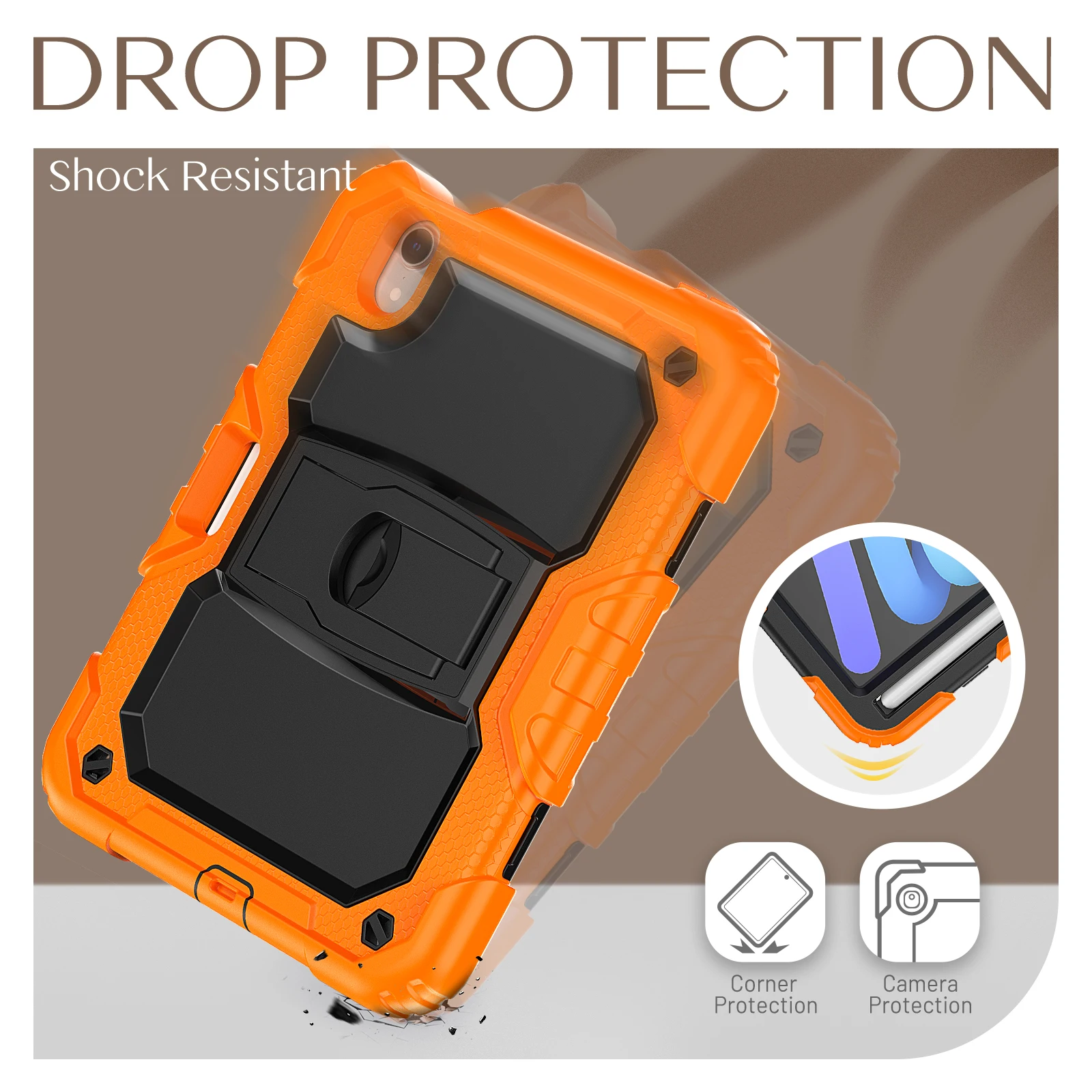 Shockproof Tablet Case For iPad Mini 6 8.3inch 2021 Cover Anti-fall Protective Rugged Duty Tablet Case For iPad Mini 6 8.3" Case