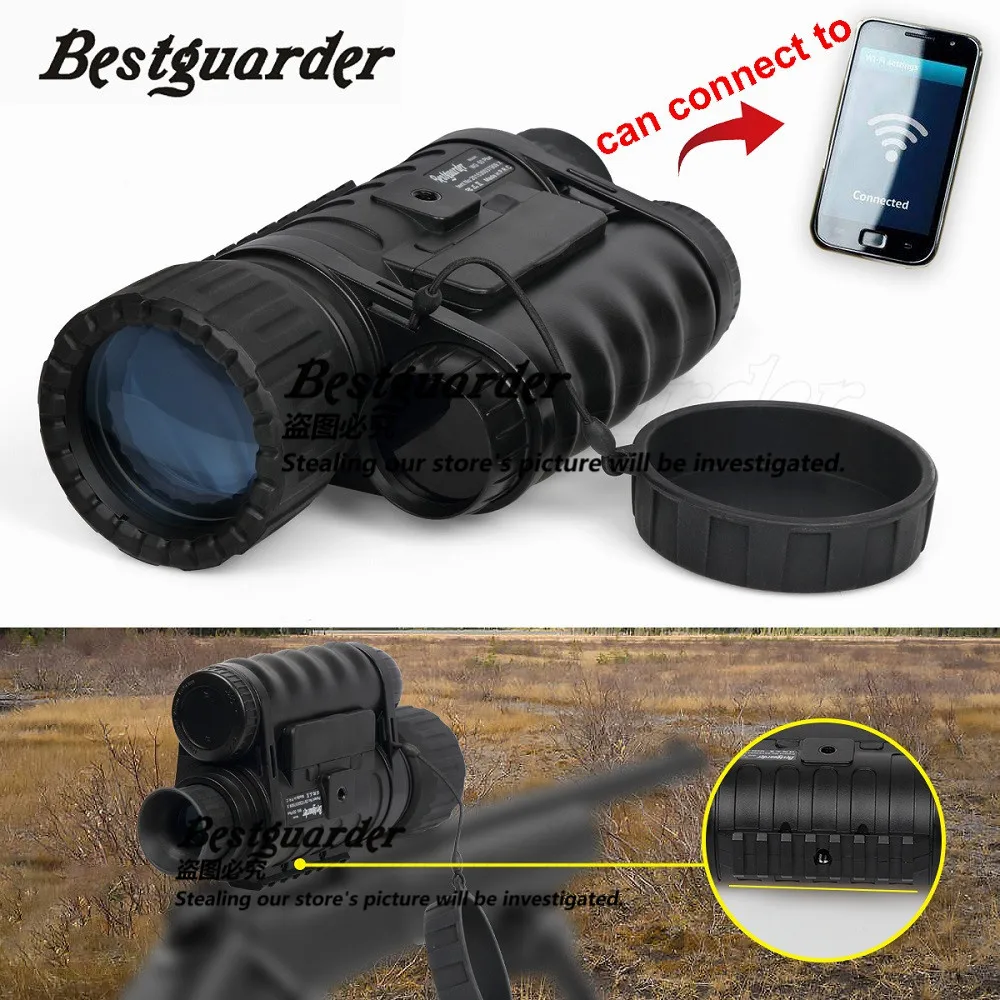 Bestguarder 64G Night Vision with HD Camera Time lapse, can connect to mobile phone, Monocular, Telescope, Binoculars, Free Ship