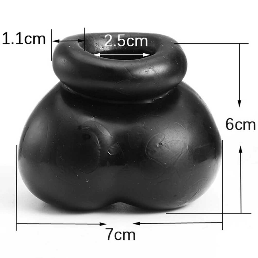 Clear/Black Bull Bag Ball Stretcher Snug,Scrotum Silicone Ballstretcher Ballsack,Testicle Bondage,Sex Toys For Men