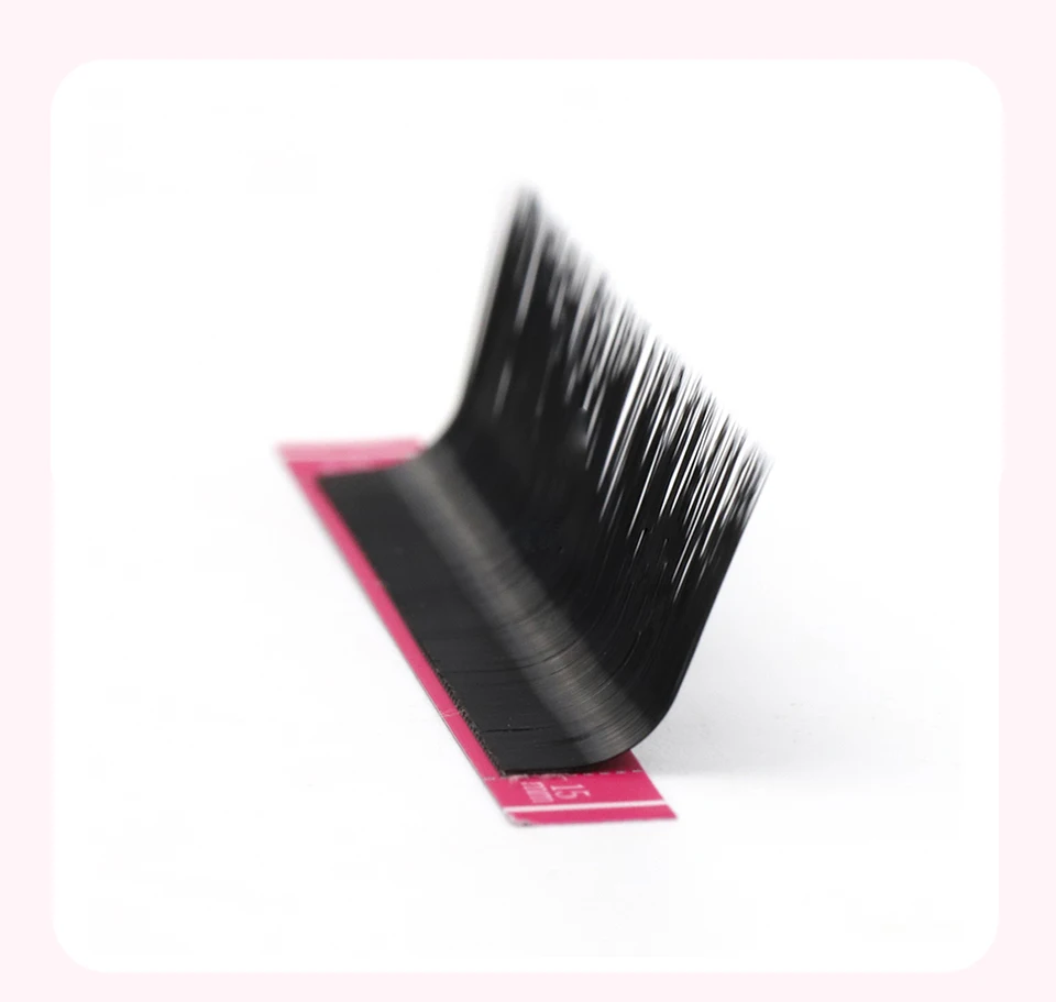 L +/LU(M) locken Falschen Wimpern Extensions Faux Nerz Lash Einzelnen Wimpern Matte Schwarz 8-15mm Gemischt Weiche N/L form Make-Up Wimpern – Detail 14