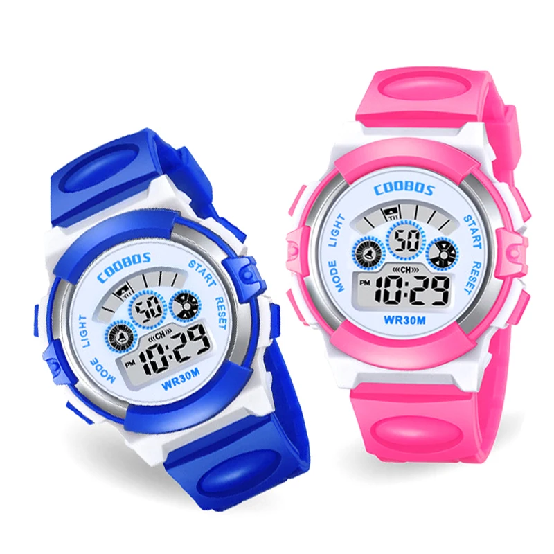 

30M Waterproof Digital Watch for Kids Casual Sports Children Electronic Wristwatch Colorful Fashion LED Kids Watch montre enfant