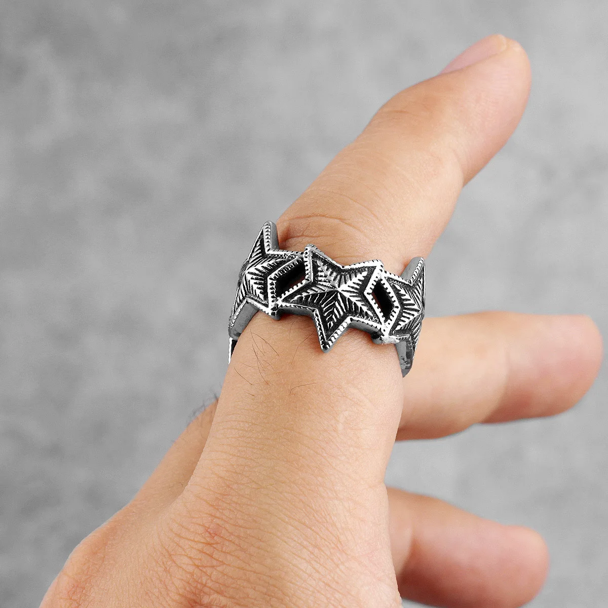 Starry Night Little Stars Stainless Steel Women Men Rings for Girl Boyfriend Lovers Couple Jewelry Creativity Gift Wholesale