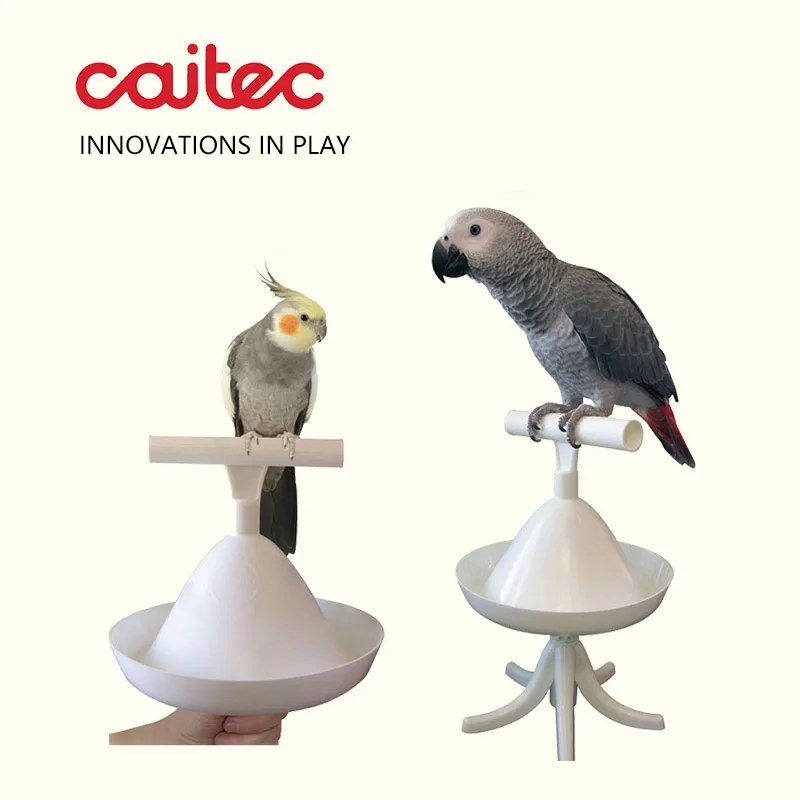 CAITEC supporto per pappagalli giocattoli per uccelli persico portatile e strumento di allenamento supporto per uccelli leggero strumento robusto