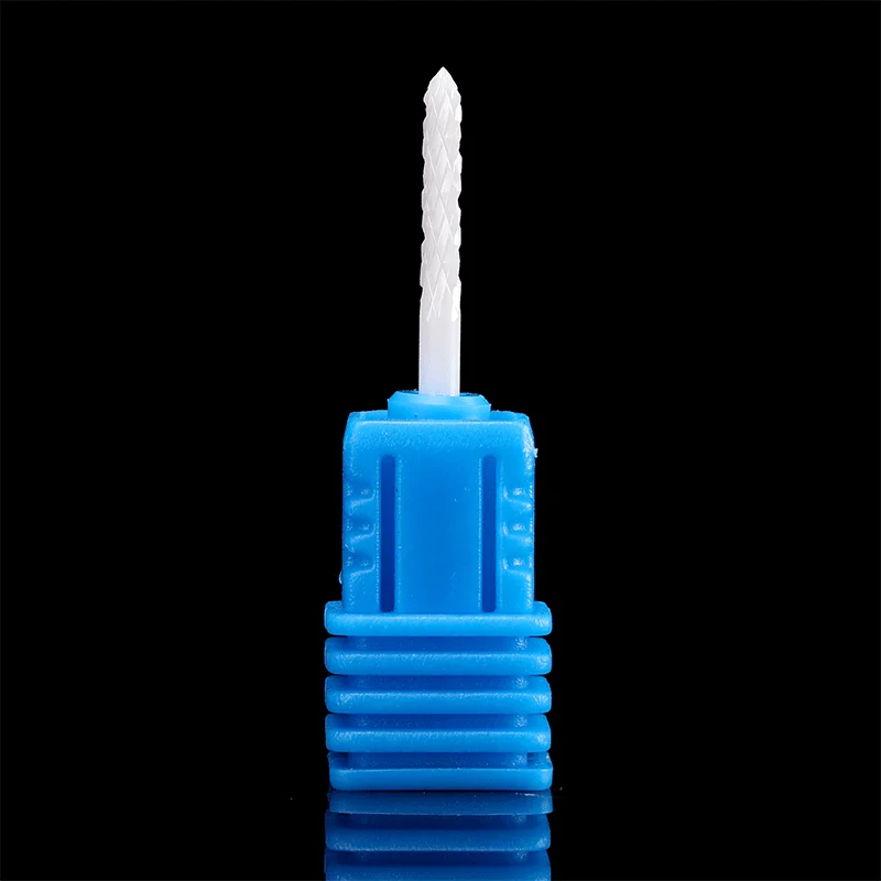 3/32" Ceramic Nail Drill Bit For Electric Machine Milling Cutter For Manicure Pedicure File Reinforce Nail Art Polishing Remove