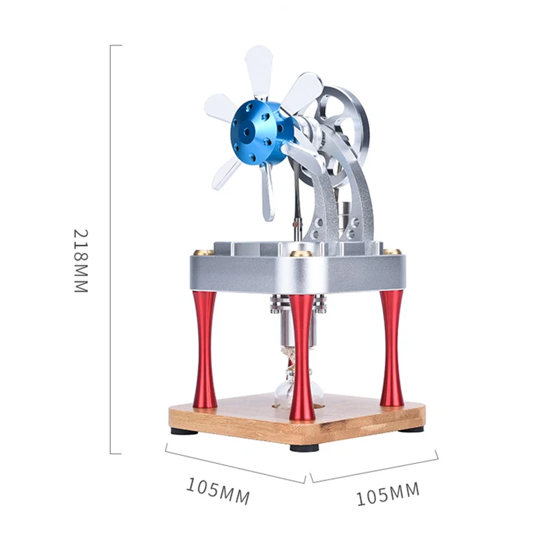 Motor Stirling de alta temperatura, cilindro de potencia de Metal, Boutique