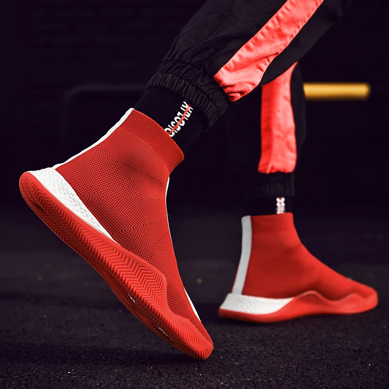 Summer Socks Shoes Couple High-Top Single Shoes Men Women Slip On Shoes Casual Lazy Shoe Breathable Casual Shoe