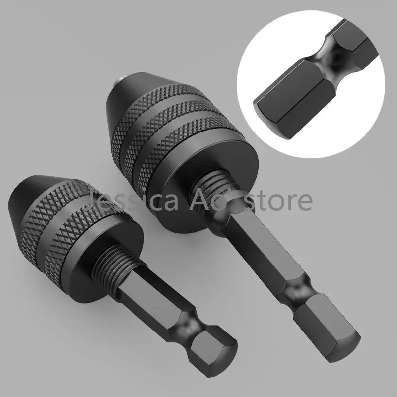 0.3-8Mm Ba Hàm Chuck 6.35Mm Lục Giác Tay Cầm Nhanh Kẹp Chuck Xoắn Bit Truyền Đến Điện mũi Khoan Chuck