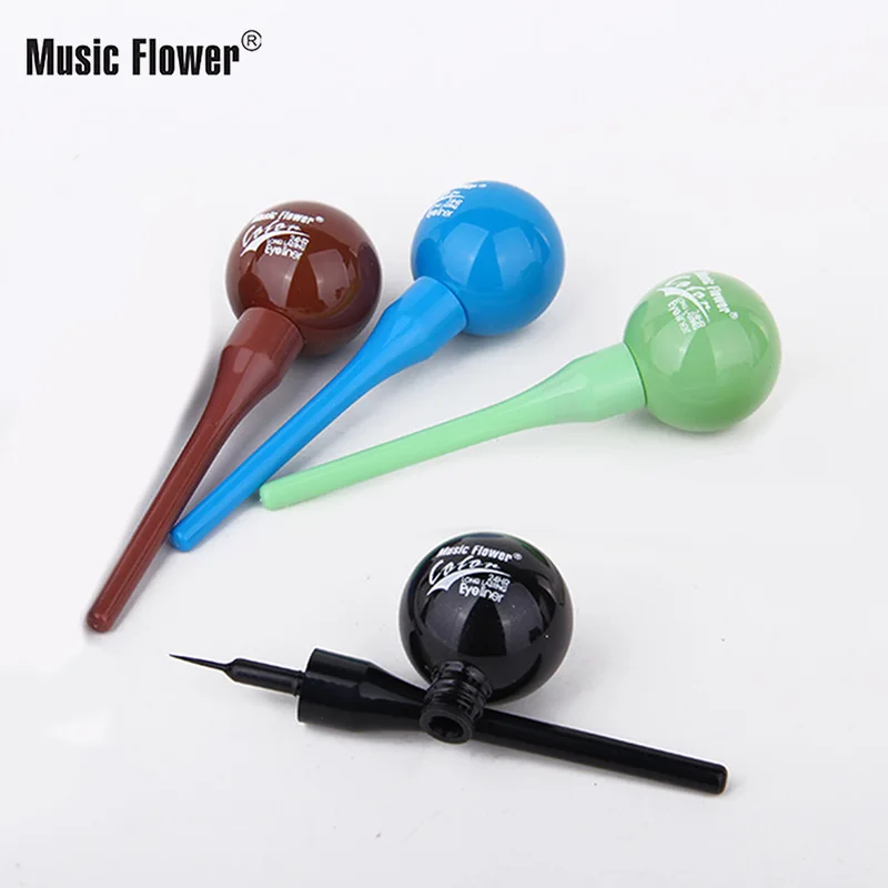 Musicflower Een Swell Mei Cai Shui Xing Eyeliner Dikke Zwarte Waterdichte Niet Smudge Eyeliner Lollipop M2021