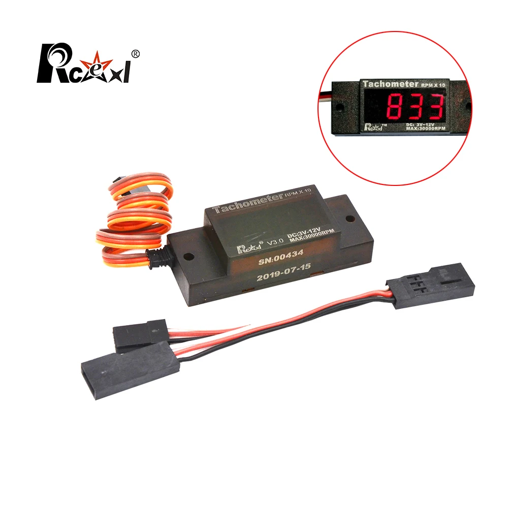 Rcexl V3.0 Mini Ignition Tachometer Speedometer Igniter Accessories for DLE  MT Engines Gas RC Airplane