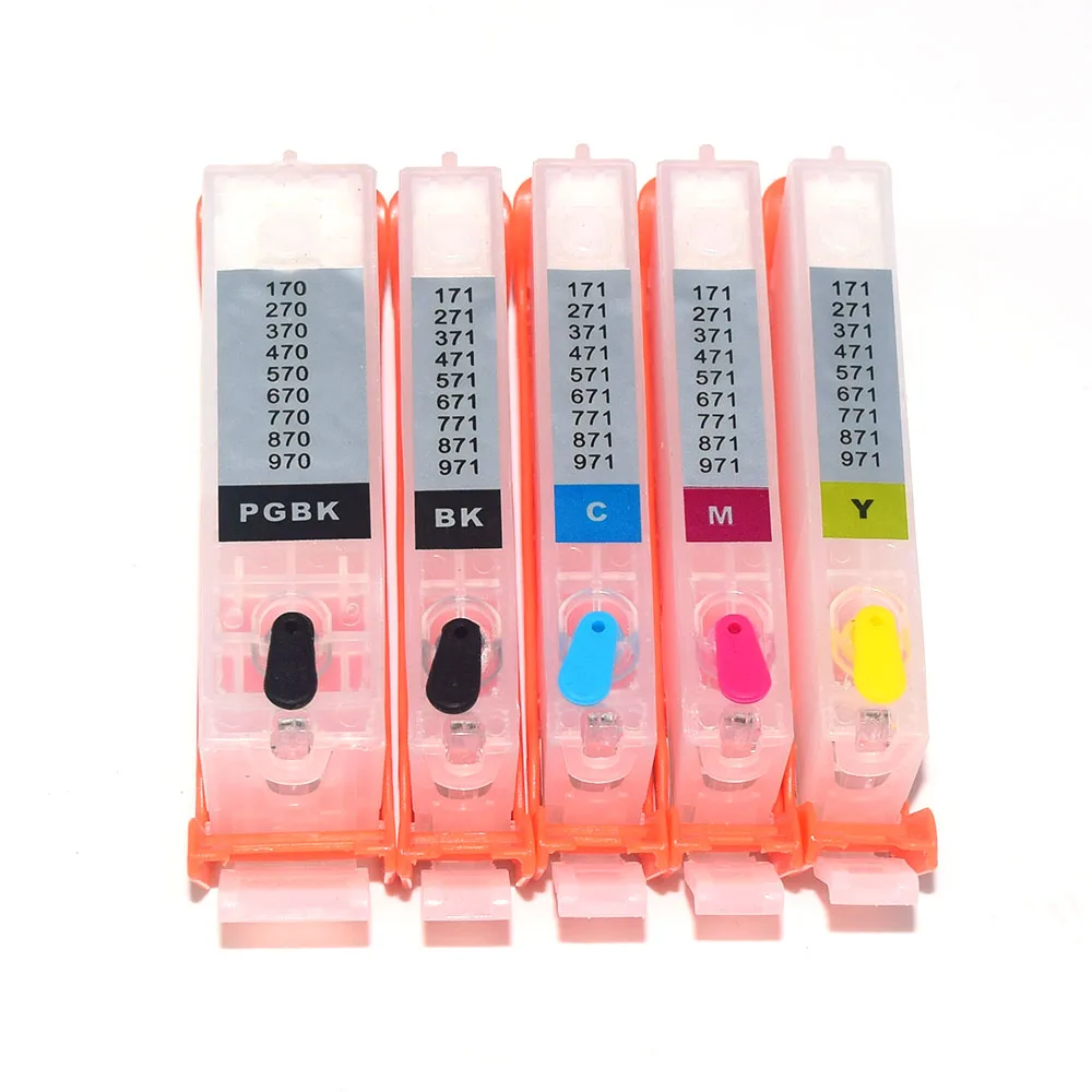 PGI-270/CLI-271 Refillable Ink Cartridge With ARC Chip For MG6820 MG6821 MG6822 MG5720 MG5721 MG5722 7720 TS5020 TS602 Printers