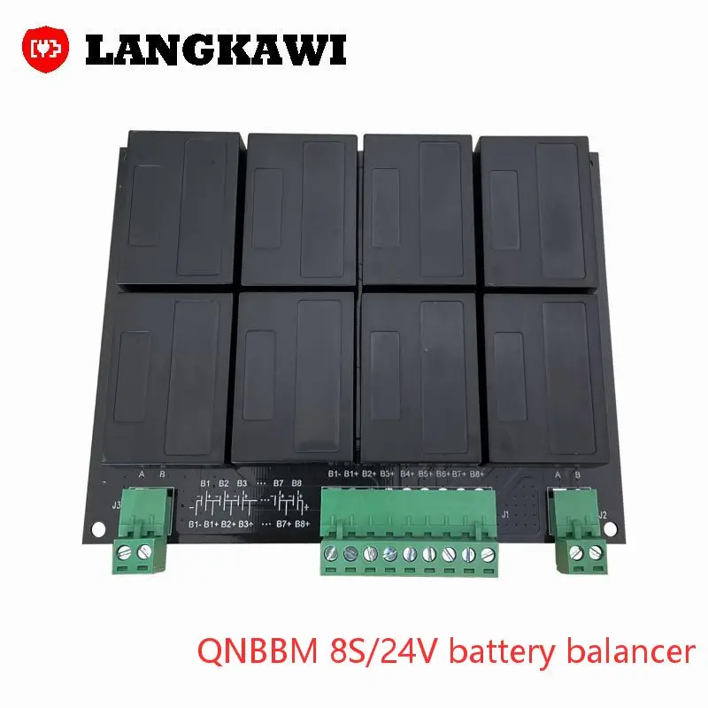 QNBBM 8S 24V Active Balancer Lithium Battery Equalizer BMS for LiFePO4 LMO LTO  Li-ion NCM 18650 DIY Pack Protection