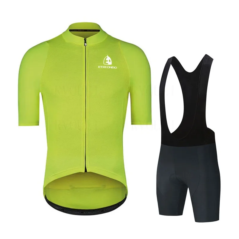 Etxeondo týmový cyklistika šatstvo muži cyklistika sada jízdní kolo šatstvo prodyšné anti-uv bicykl wear/short rukáv cyklistika dres nastaví