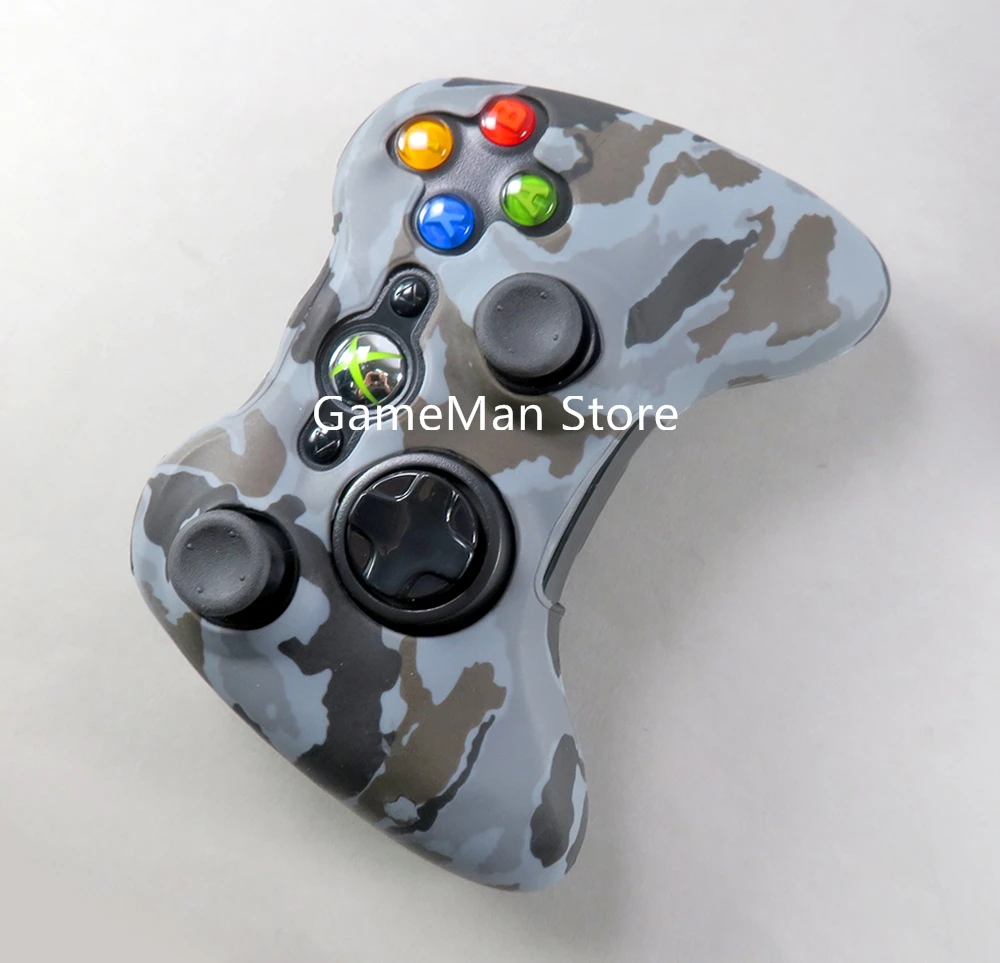 1PC สำหรับ XBOX360 Controller เกมน้ำ Camouflage Handle ซิลิโคนกรณีป้องกันฝุ่นผิวป้องกัน