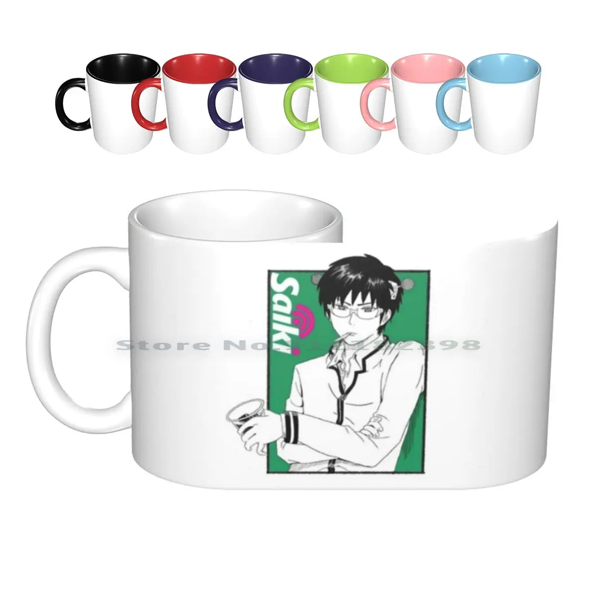 Saiki Kusuo Ceramic Mugs Coffee Cups Milk Tea Mug K No Sainan