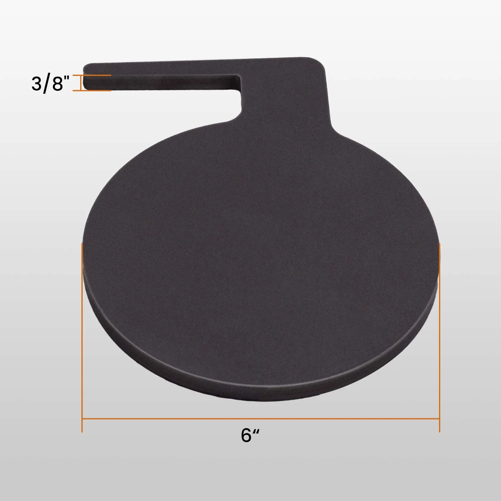 maXpeedingrods 6 шт. AR500 весла для дуэльных деревьев 6 "X 3/8" стальная мишень DIY мишень для стрельбы с трубками (серый)