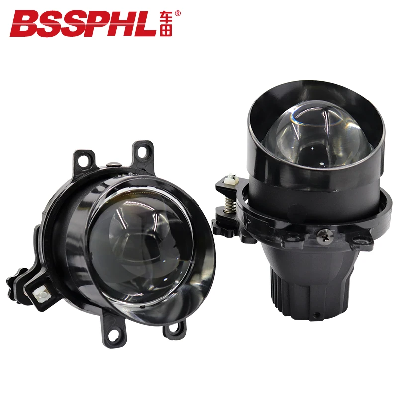 BSSPHL Car-styling Retrofit light HD 3.0 Bi-xenon LED fog lamp lens fit for Toyota RIZE 10- YARIS L 04- Camry 06- RAV4 Crown