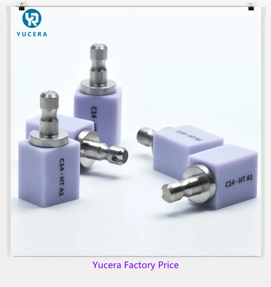 

YUCERA C14 HT/LT дисиликат лития Cad Block Dental Lab и стеклянный блок для стоматологической лаборатории