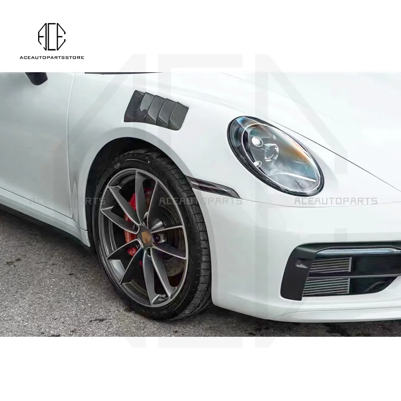 carbon fiber front fender for 911 vented front fender for 992 carbon fiber louver front fender for all new 911 front fender