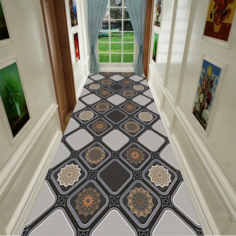 

Nordic Living Room Carpet Home Entrance Floor Mat Bedroom Decor Bedside Area Rug Anti-slip Aisle Hallway Carpet Kitchen Corridor