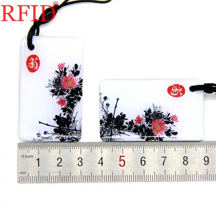UID S50 1K 13.56Mhz RFID Block Rewritable Tags IC Card Changeable Card For Access Control Waterproof Dropping Glue Keychain 1pcs