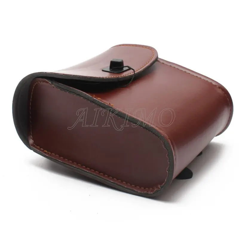 Universal Synthetic Leather Bar Mount Luggage Saddle Bag Motorcycle Bicycle Tool Pouch