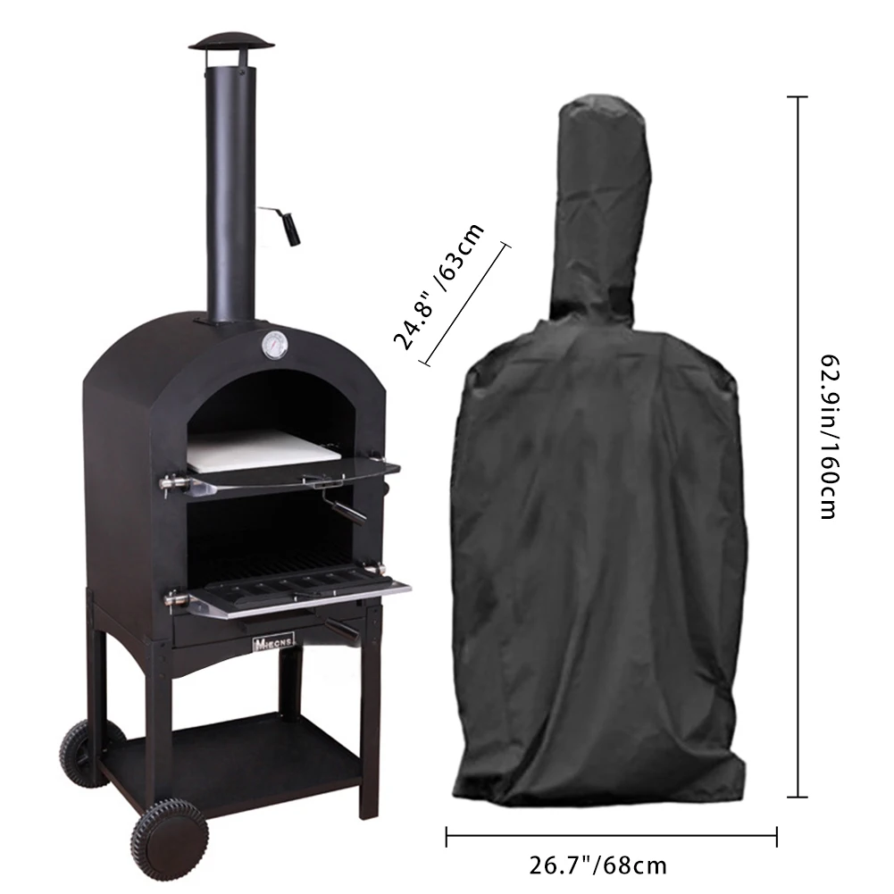 

Pizza Oven Cover Garden Furniture Dust Cover High Quality Dustproof Waterproof Covers for Outdoor Patio Furniture Kitchenware U3