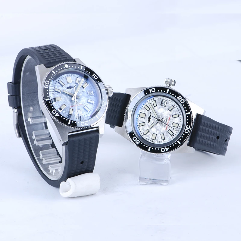 Heimdallr Mens Dive Watches Men Automatic Watch 62Mas Mechanical Wristwatch 200M Waterproof Luminous NH35 Sapphire Ceramic Bezel