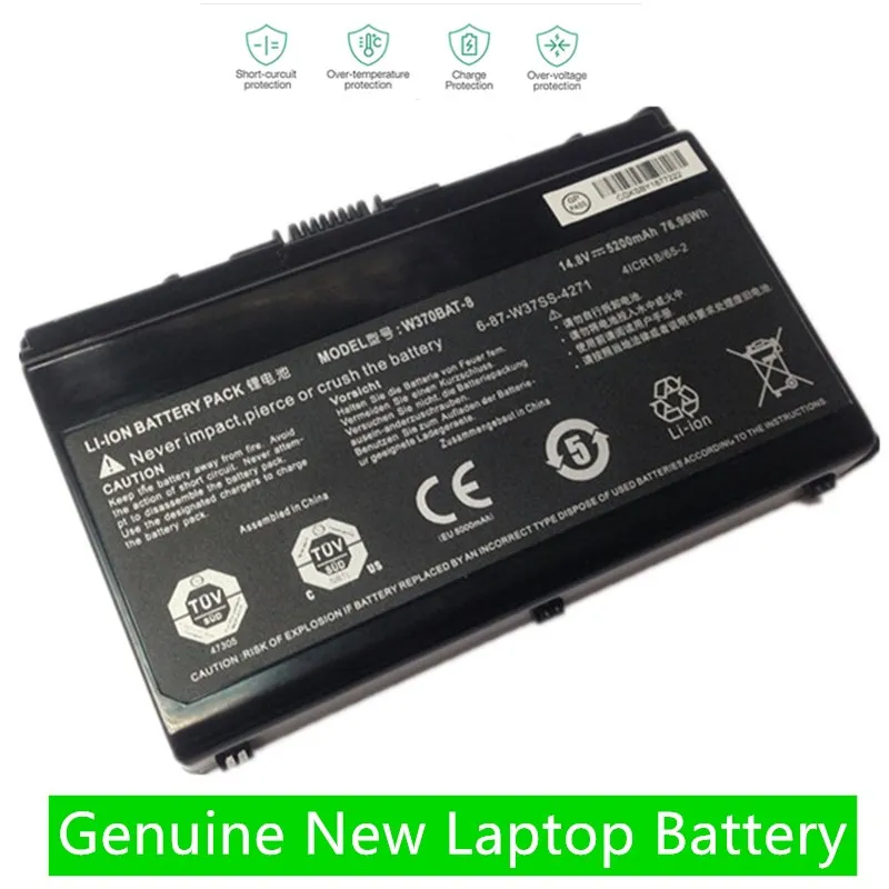 

ONEVAN Genuine W370BAT-8 Laptop Battery For Clevo W350ET W350ETQ W37ET NP6350 NP6370 A522 A722 6-87-W370S-4271