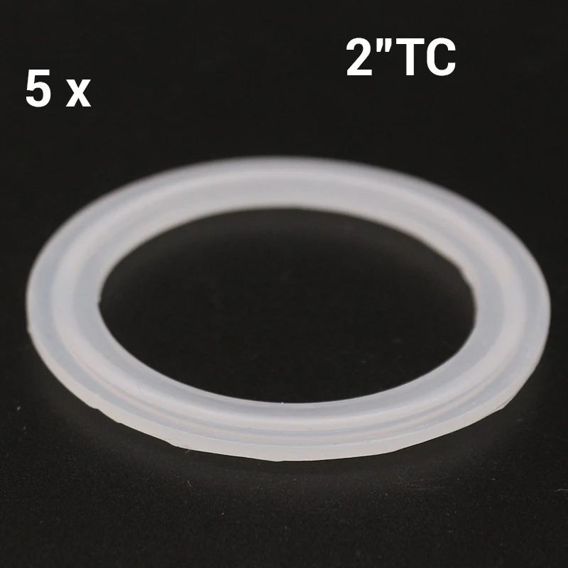 2" Tri-Clamp Silicone Gasket 5 pcs/lot Food Grade High Temperature Brewer Hardware