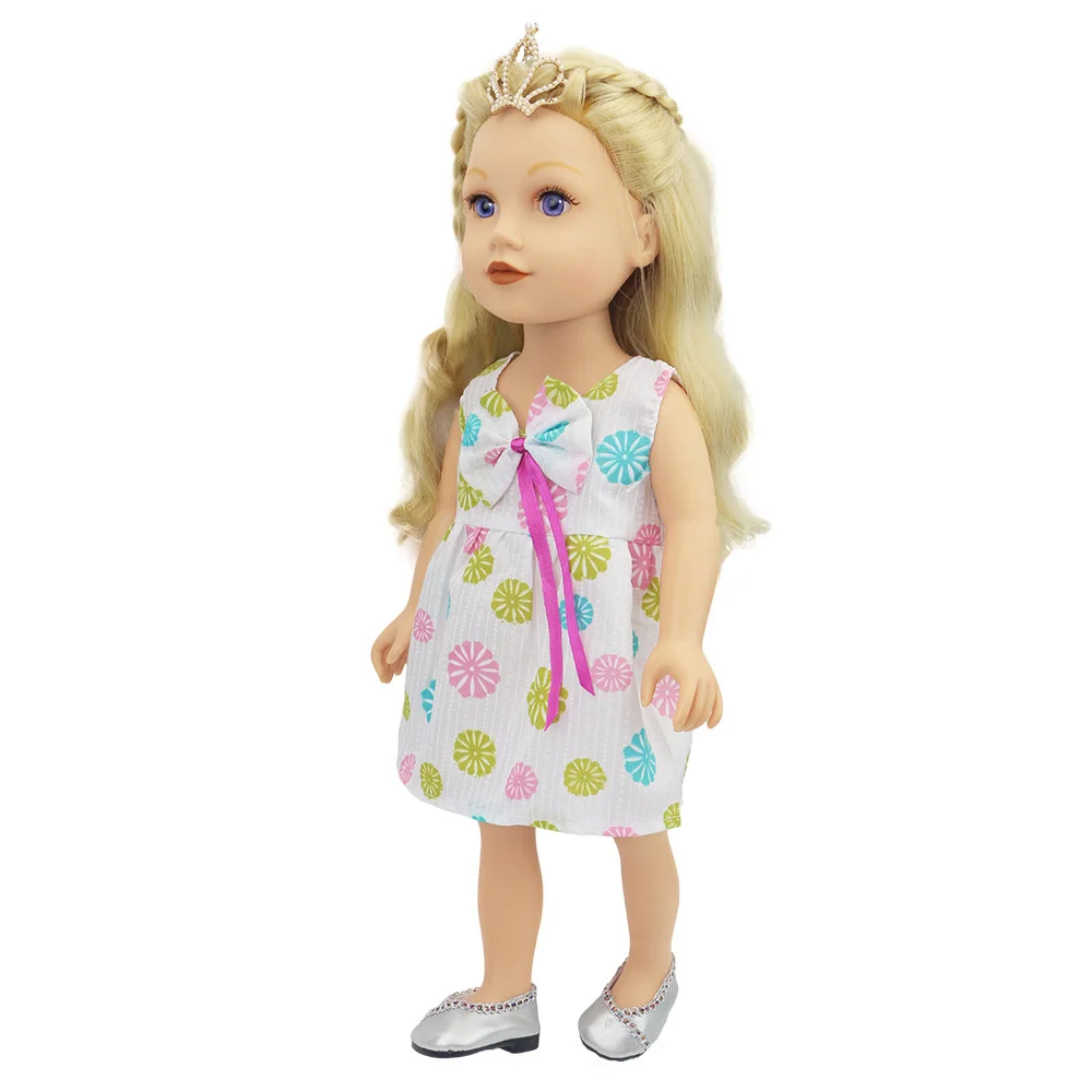 Clothes for Dolls Fits 43CM Toy New Born Doll  American doll Accessories Strap suits, dresses