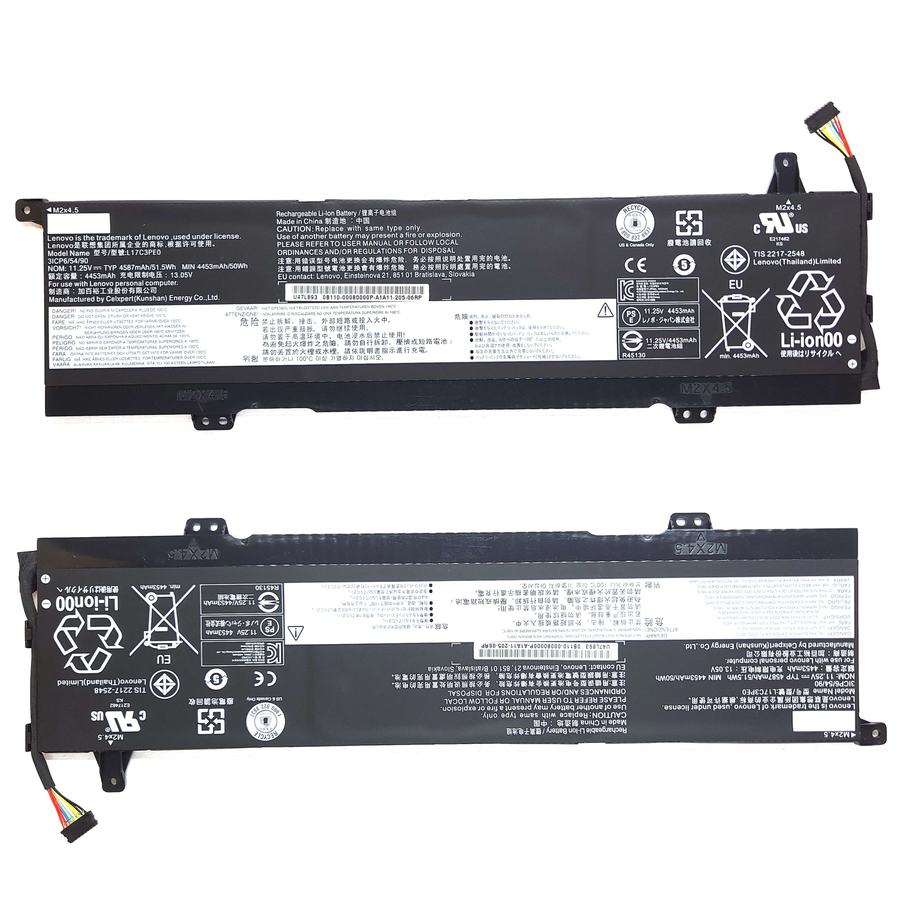 Genuine Original L17C3PE0 L17L3PE0 L17L3PEO Laptop Battery For Lenovo Yoga 730-15IKB 730-15IWL 730-15IKB(81CU) 730-15IWL-81JS