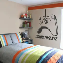Custom Name Xbox Controller Wall Sticker Gameroom Playroom Joystick Gamepad Ps Gaming Zone Wall Decal Vinyl Home Decor