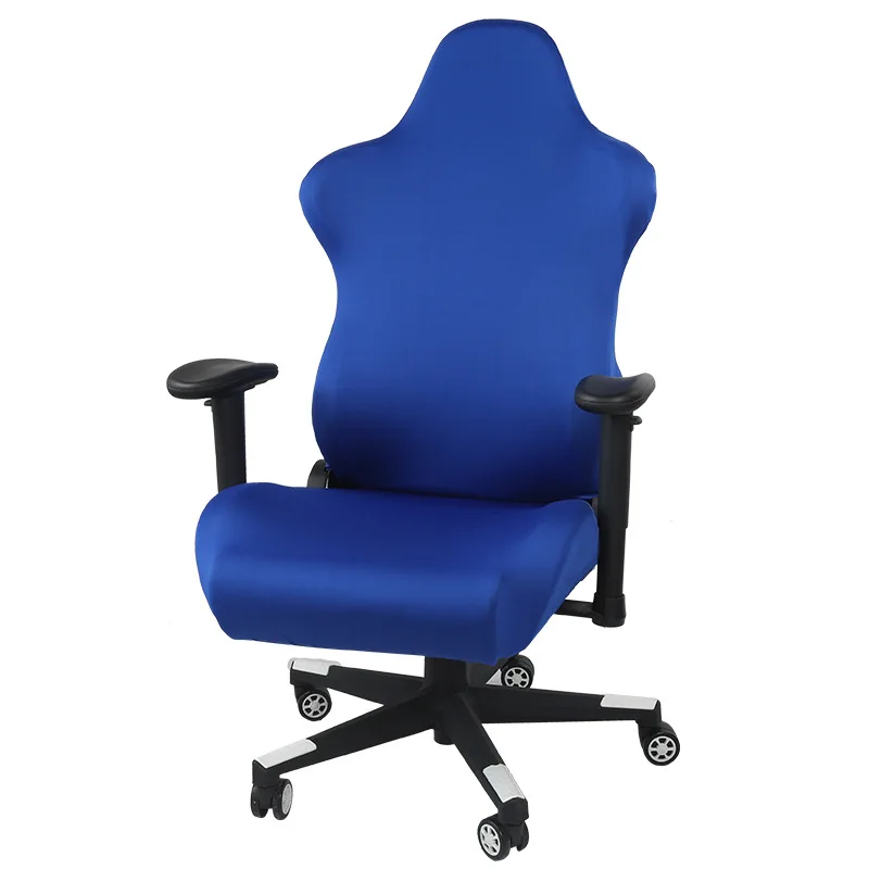 Black Gaming Chair Cover, Comfortable Computer Seat Protector, Dustproof Cover for Office Chair, Spandex Armchair Slipcover Case