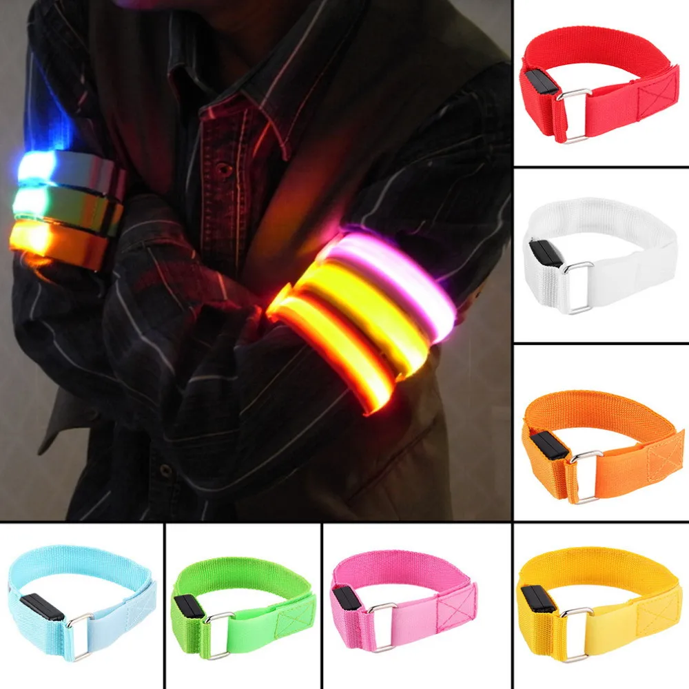 LED light band Reflective LED Light Arm Armband Strap Safety Belt For Night Running Cycling running led light Dropshipping